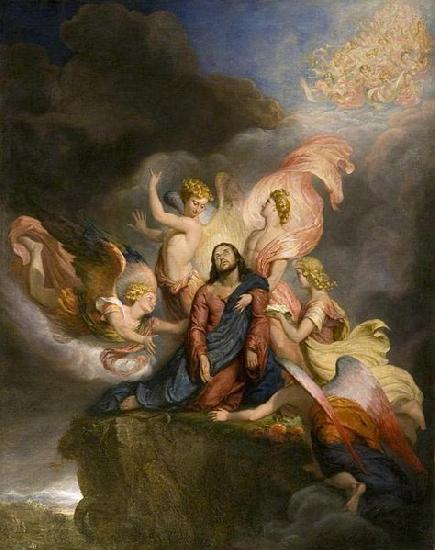  The Angels Ministering to Christ, painted in 1849